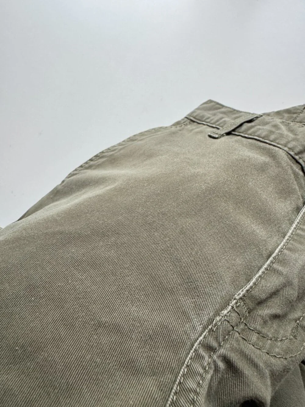 NAKED & FAMOUS Khaki Green Stretch Twill Slim Chino Pants, Size 30 - Picture 7 of 15